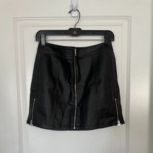 Express Faux Leather Mini Skirt Size 6
